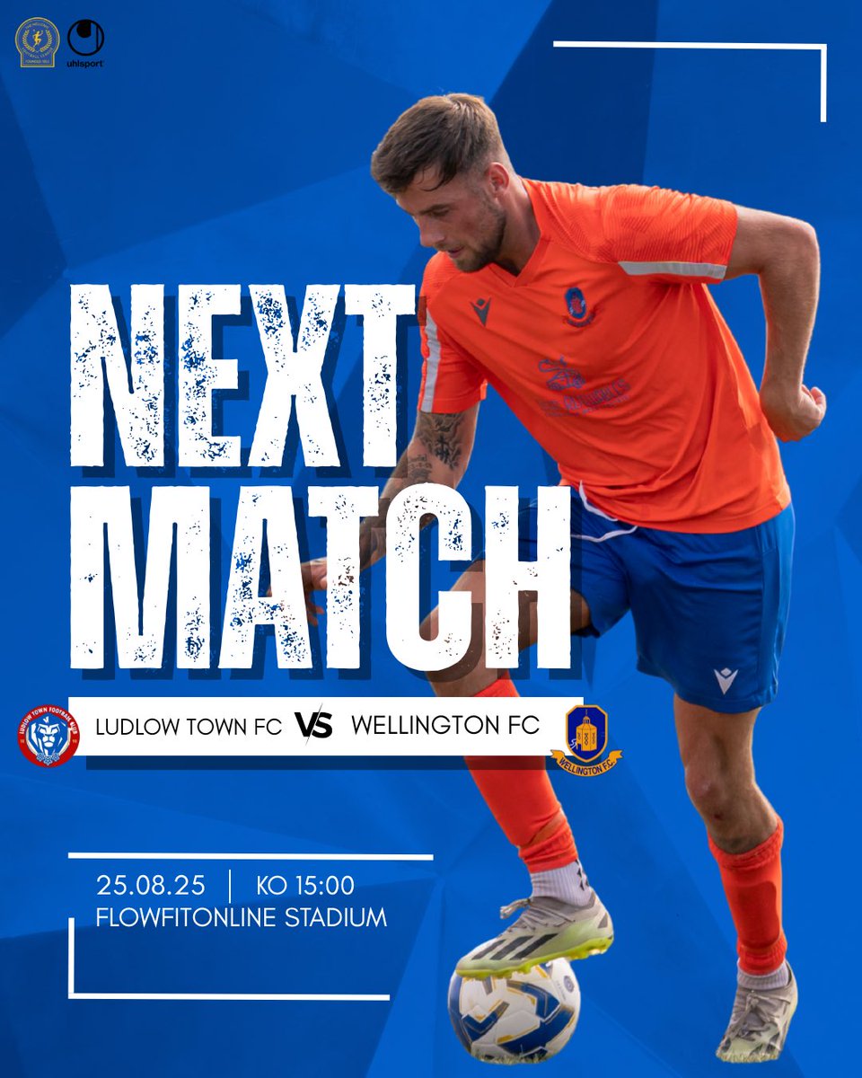 🚨NEXT MATCH🚨

Bank holiday Monday action, we make the short trip down the A49 in our local derby as we face <a href="/LudlowFC/">Ludlow Town FC</a>.

🆚 <a href="/LudlowFC/">Ludlow Town FC</a> 
⚽️ Hellenic Division One
🎟️ Entry £5
🥧 Food/Drink available
🏟️ AWAY- Flowfitonline Stadium

UTW🍊🔵🟠

📸- Alice Collins

#TangerineArmy