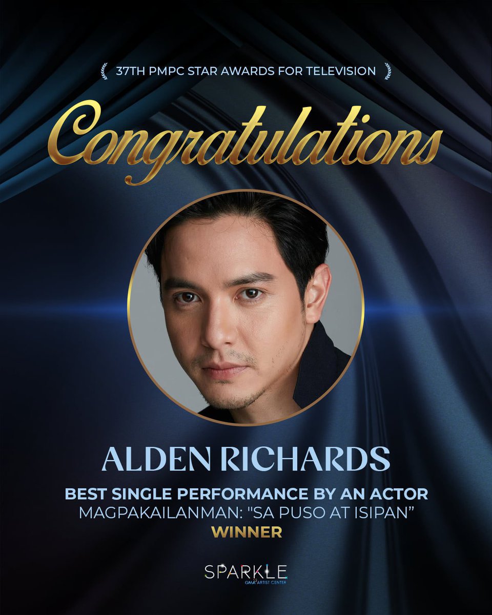 whenzymallow (@whenzymallow) on Twitter photo Trending! Congratulations, Alden for winning Best Single Performance by an Actor for Magpakailanman: SA PUSO AT ISIPAN (The Cantillana Family Story) at the 37th PMPC Star Awards for Television! 🏆🤩👏
#PMPC4TVxALDEN
#ALDENRichards
ALDENsBest at37thPMPC
<a href="/aldenrichards02/">Alden Richards</a> Trending! Congratulations, Alden for winning Best Single Performance by an Actor for Magpakailanman: SA PUSO AT ISIPAN (The Cantillana Family Story) at the 37th PMPC Star Awards for Television! 🏆🤩👏
#PMPC4TVxALDEN
#ALDENRichards
ALDENsBest at37thPMPC
<a href="/aldenrichards02/">Alden Richards</a>