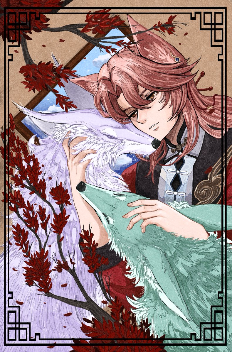 "In a world that values sight,  
I stand out with my daily plight 
Perhaps there walks two spirits 
who sense that I am worse than blind"

#Jiaoqiu #HonkaiStarRail #椒丘 #崩壊スターレイル