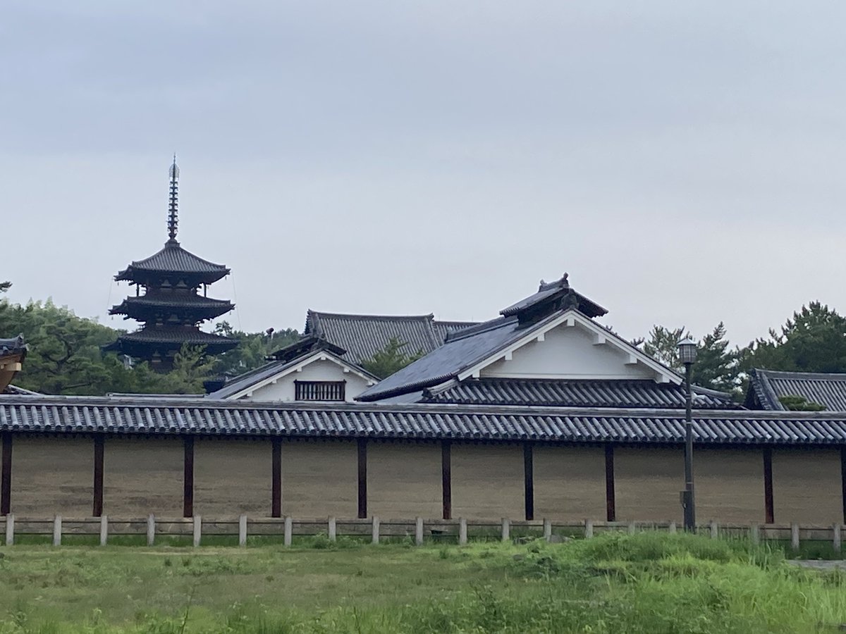 法隆寺、中に入るのに1500円掛かる為、入場料を渋り外から観測して撤退🫡