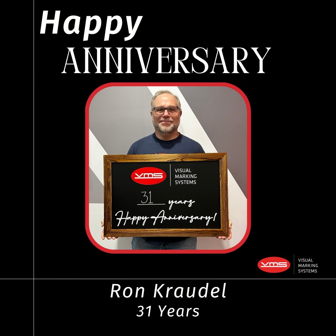 We’re proud to recognize Ron Kraudel for 31 years of hard work and dedication at VMS!
Ron has played a key role in ensuring we deliver excellence to every customer and partner we serve.
Congratulations, Ron!
#WorkAnniversary #VMSFamily #31YearsStrong