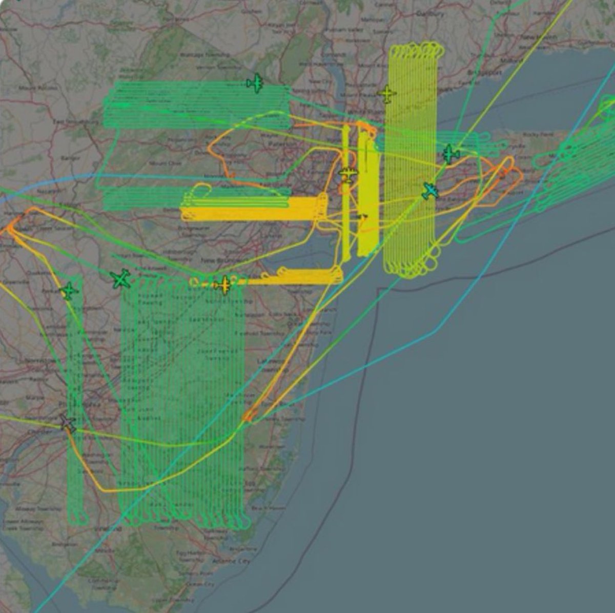 Why do you think planes in recent years have adopted these strange flight patterns?