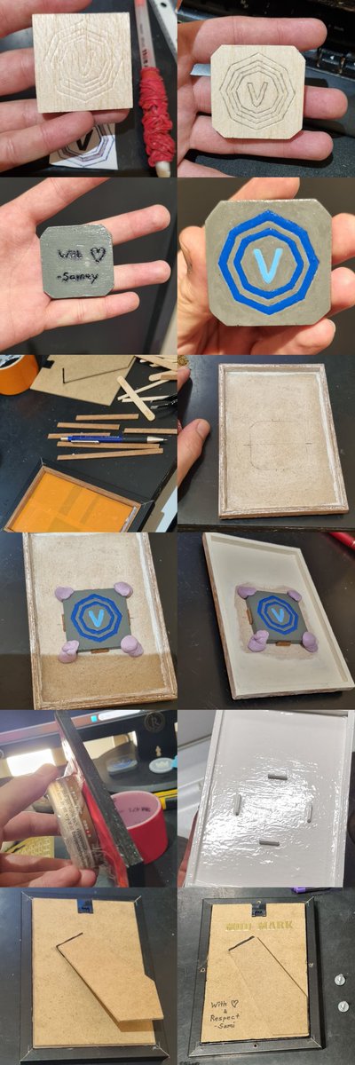 Samey_RuneScape's tweet photo. IN CASE OF EMERGENCY BREAK GLASS! Made a Varrock teleport tablet with a modified photoframe. Parting gift for Mod Mark. #runescape #varrock #teleport #tablet #photoframe #handmade #happyscaper #diy #homedecor https://t.co/o0KMWqrcDz