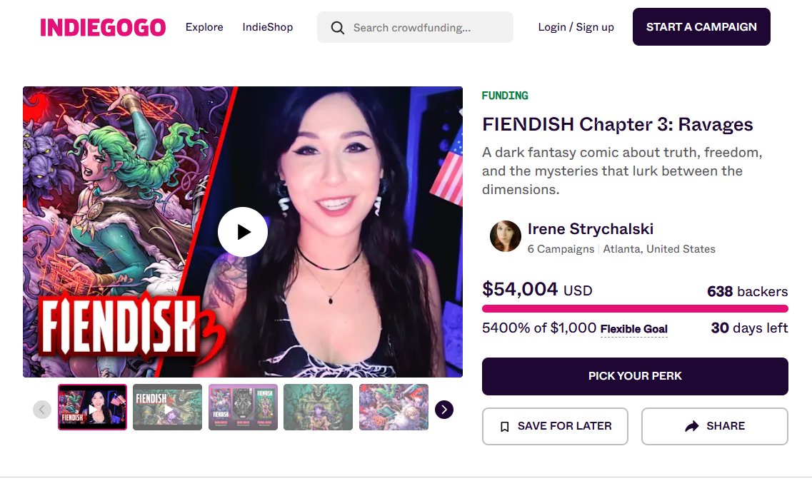 Only a little hung over this morning, after a FANTASTIC midpoint closeout FIENDISH #3, with 5K raised in a day!!!
Thank you to everyone who backed on my stream and on Flashcast!

We're already close to the next stretch goal at $55K! LET'S GOOOO 🤩🤩🎉🎉
igg.me/at/FIENDISH3/x…