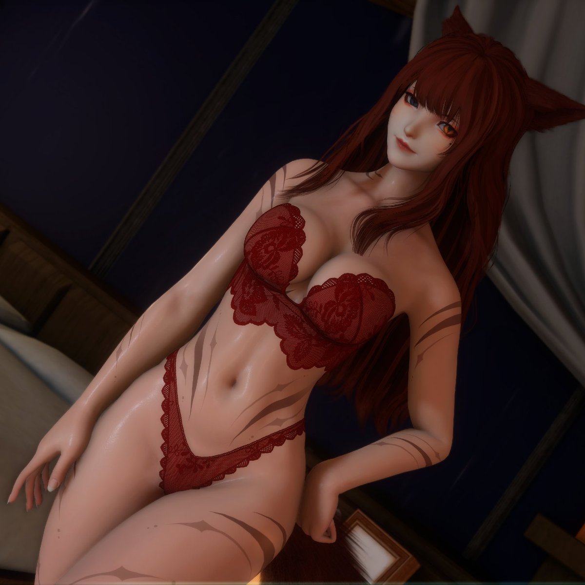 we've already reached 1,000 followers! thank you so much to everyone who likes my little redhead :3 I wish you all a great sunday❤️🐱! 

#ffxivnsfw #ffxivlewd #GPOSERSLEWD