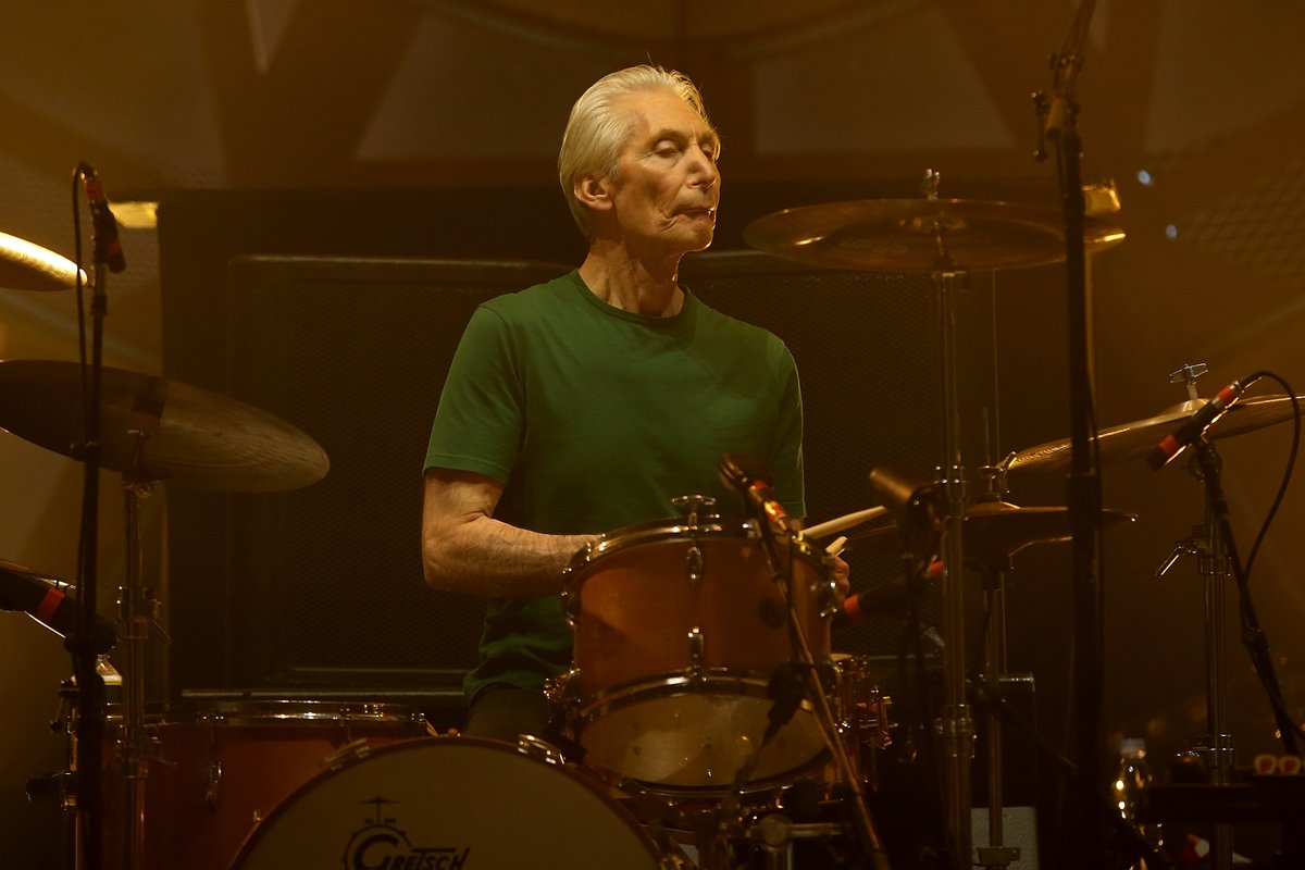 Today in 2021 we lost #CharlieWatts, #Drummer for The <a href="/RollingStones/">The Rolling Stones</a>
 Which songs did you play when he passed? - <a href="/JoeRockTX/">Joe Rock OnThe Eagle</a> #Rock #ClassicRock #TheRollingStones #TheStones #RockOnRock #TodayInRock #EagleSanAntonio (Photo by Paul Kane/Getty Images)