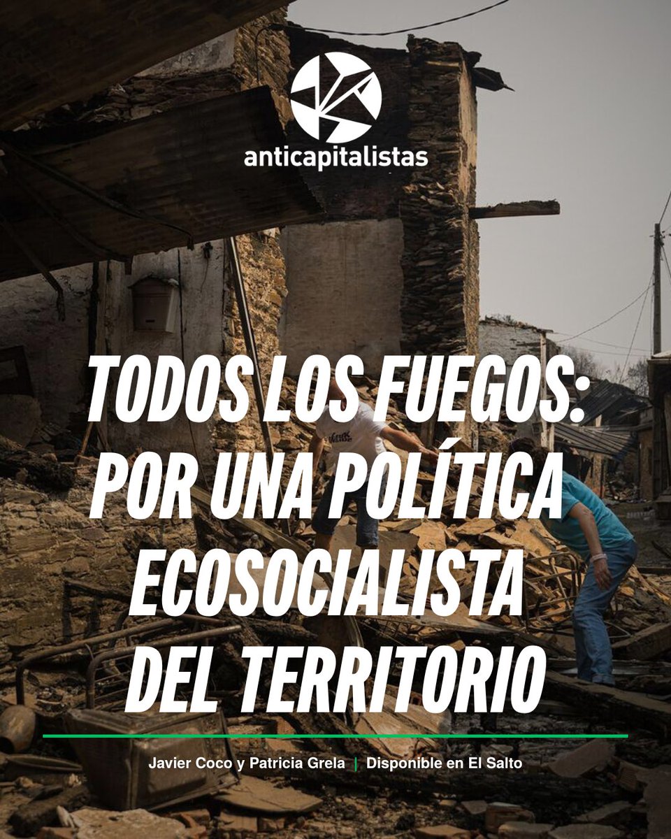 Los fuegos arrasan León, Castilla y Galiza porque el mercado no apaga incendios: abandona el campo y privatiza la gestión forestal.

📝 Sobre fuego, mundo rural, gestión forestal y ecosocialismo escribimos en <a href="/ElSaltoDiario/">El Salto</a>: elsaltodiario.com/tribuna/todos-… 👇🏼