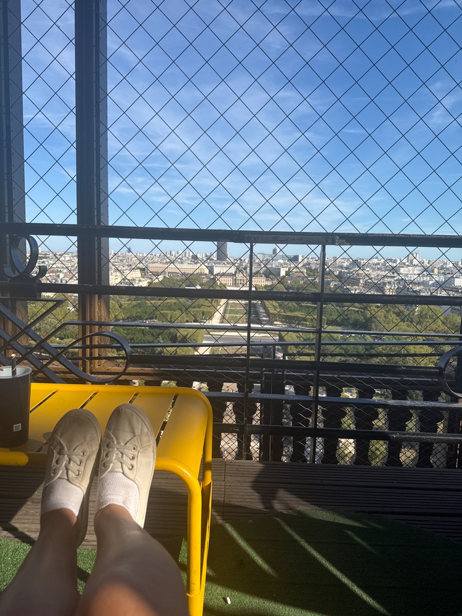 I’m just chilling in the Eiffel Tower rn as you do