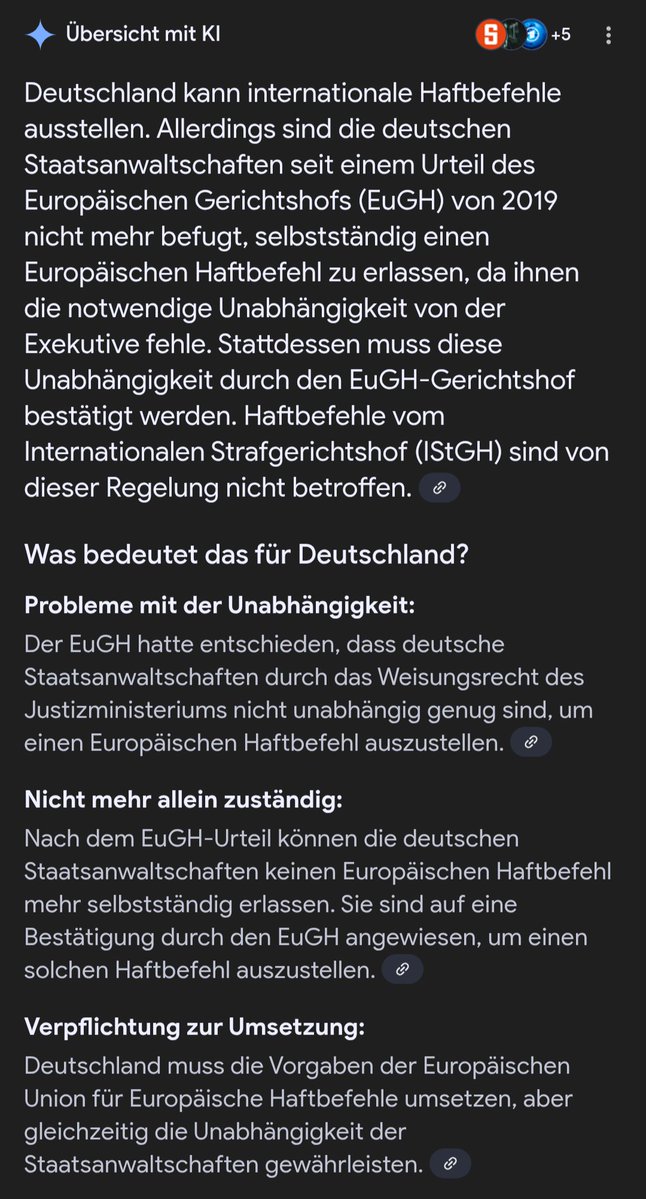 Tobias Horn (@tobi_horn) on Twitter photo <a href="/PeterBorbe/">Peter Borbe</a> Es gibt in Deutschland keine Gewaltentrennung mehr. Die Legislative hat durch Vetternwirtschaft die Judikative und Exekutive komplett im Sack.
Letztens erst gelernt, das der EuGH der deutschen Staatsanwaltschaft die Ausstellung von internationalen Haftbefehl verboten hat. <a href="/PeterBorbe/">Peter Borbe</a> Es gibt in Deutschland keine Gewaltentrennung mehr. Die Legislative hat durch Vetternwirtschaft die Judikative und Exekutive komplett im Sack.
Letztens erst gelernt, das der EuGH der deutschen Staatsanwaltschaft die Ausstellung von internationalen Haftbefehl verboten hat.