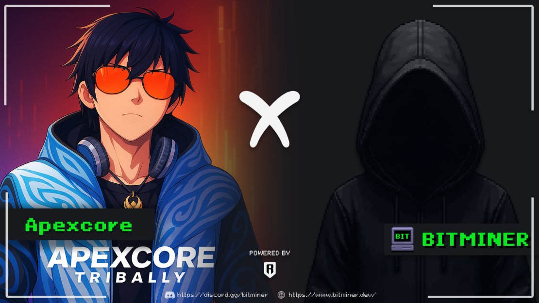 🎉Join <a href="/0xbitminer/">Bitminer</a> for an OG ROLE &amp; GTD Giveaway 

✨ 2 OG Spots
✨ 4 GTD WL Spots
✨ 8 FCFS WL Spots

1️⃣ Follow <a href="/0xbitminer/">Bitminer</a>
2️⃣ Follow <a href="/apexnftcore/">Apexcore</a>
3️⃣ ❤️ Like &amp; 🔁 RT
4️⃣ 👥 Tag 3 friends
5️⃣ 📨 Drop your Ronin address (no RNS) + Discord ID
6️⃣ 🌐 Join  discord.gg/prnWyZbB