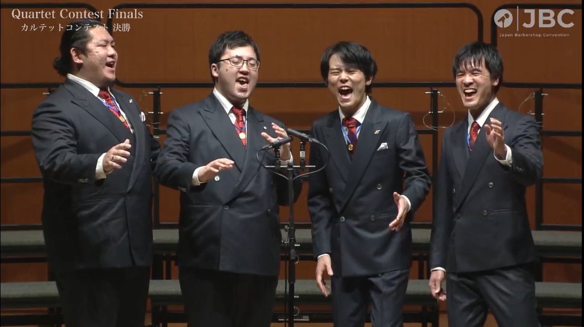 こんばんは！！

VagabondsはJBC2025にて2ステージで歌わせていただきました💈
会場にお越しいただいた皆様ありがとうございます！

運営、審査員、出演者など、感謝するところが多すぎて感謝しきれませんが、非常に濃密な二日間をありがとうございました🙌
Barbershop最高！！💈

#utafes_JBC2025