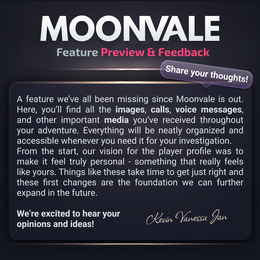 We are happy to announce that one of the most missed features will be returning as part of this rework! 🖼️ 🔥#moonvale #duskwood