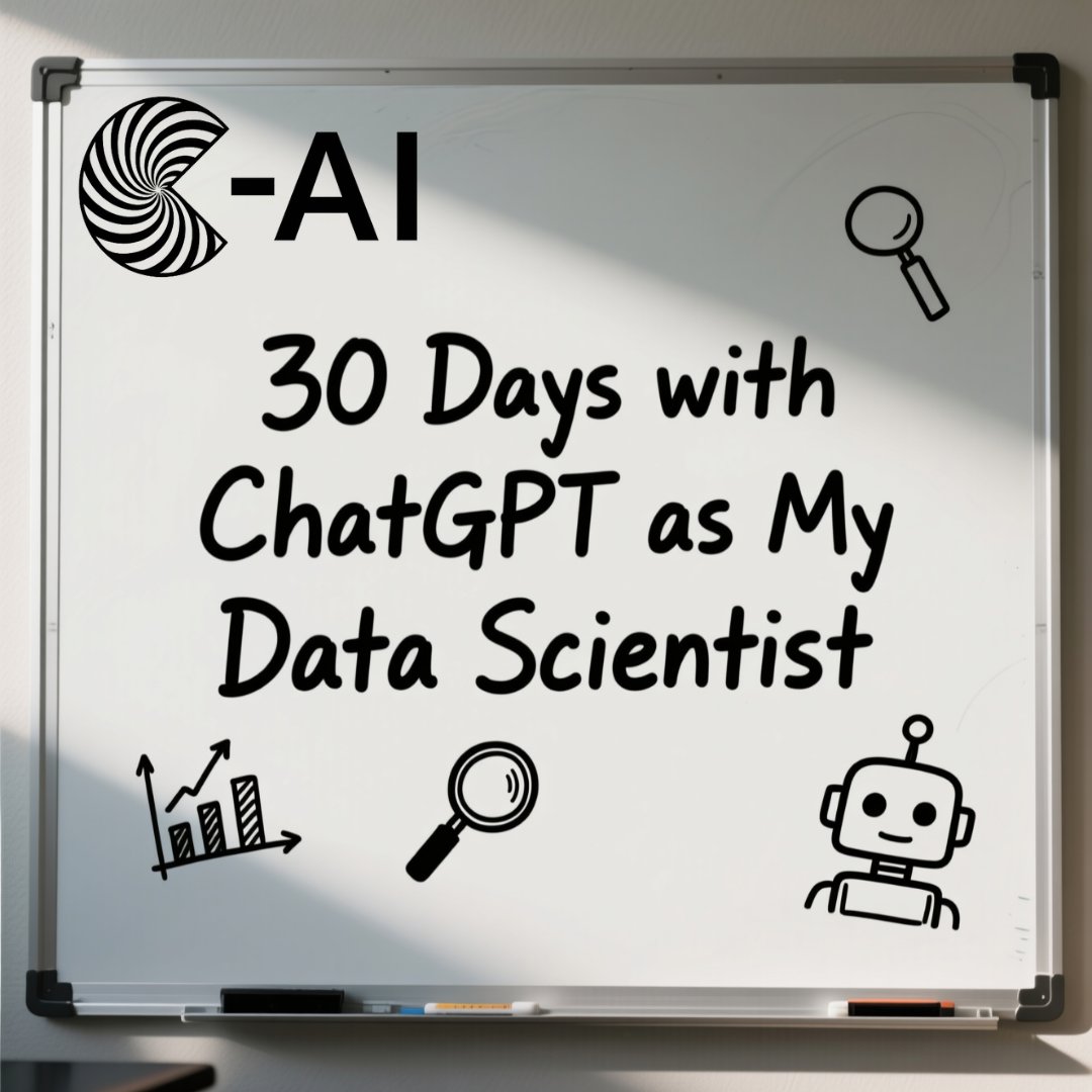 Data_Prof_SXR's tweet image. ✍️ I replaced myself with ChatGPT as my personal data scientist for 30 days.
Sounds crazy, right?
📖 Read here: lnkd.in/gyfBAXkQ