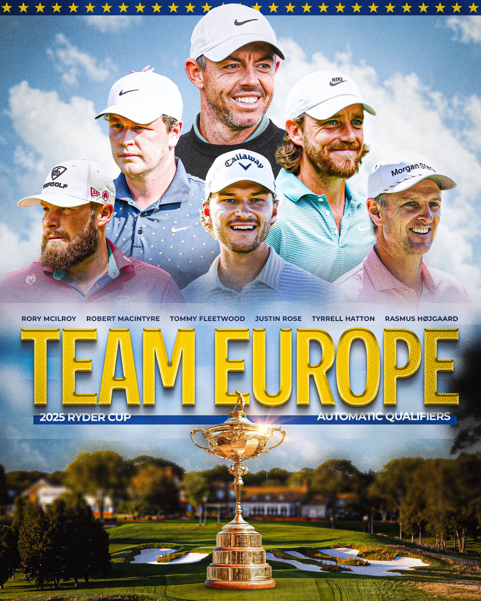 Team Europe's automatic qualifiers are locked in 🔒