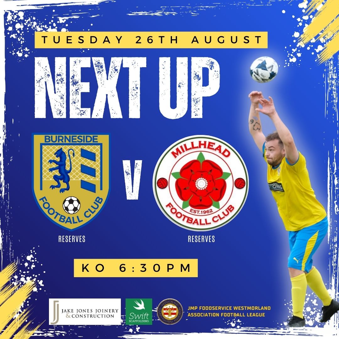 BurnesideFC (@burnesidefc) on Twitter photo Burneside Reserves host <a href="/FcMillhead/">Millhead FC</a> Reserves on Tuesday night at home, KO 6:30pm. Be good to have your support down at Hollins Lane. The cricket club bar will be open for drinks. #uptheburneside <a href="/WestmorlandFL/">Westmorland Football League</a> <a href="/WestmorlandFA/">Westmorland FA</a> <a href="/NLCumbria/">Non League Cumbria</a> Burneside Reserves host <a href="/FcMillhead/">Millhead FC</a> Reserves on Tuesday night at home, KO 6:30pm. Be good to have your support down at Hollins Lane. The cricket club bar will be open for drinks. #uptheburneside <a href="/WestmorlandFL/">Westmorland Football League</a> <a href="/WestmorlandFA/">Westmorland FA</a> <a href="/NLCumbria/">Non League Cumbria</a>