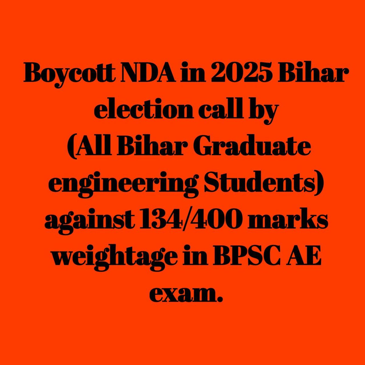 UmaKumari753889's tweet image. 25 अंक दो, 25% हटाओ
#BPSC_AE #BPSC_AE_RESULT_SCAM #BiharElections #BiharEducationDept 
@BJP4India @samrat4bjp @NitinNabin @NitishKumar @narendramodi @officecmbihar @BJP4Bihar