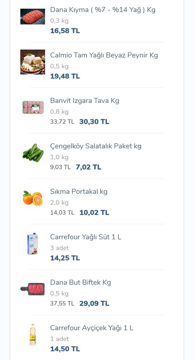 14.4.2021 de verdiğim sipariş fiyatlara bakın🤦‍♂️