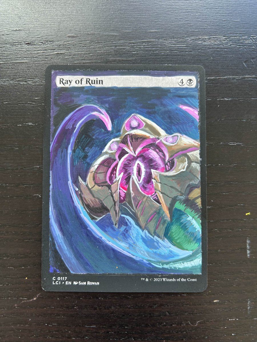 recently painted this!! #mtg #mtgalters #velkoz