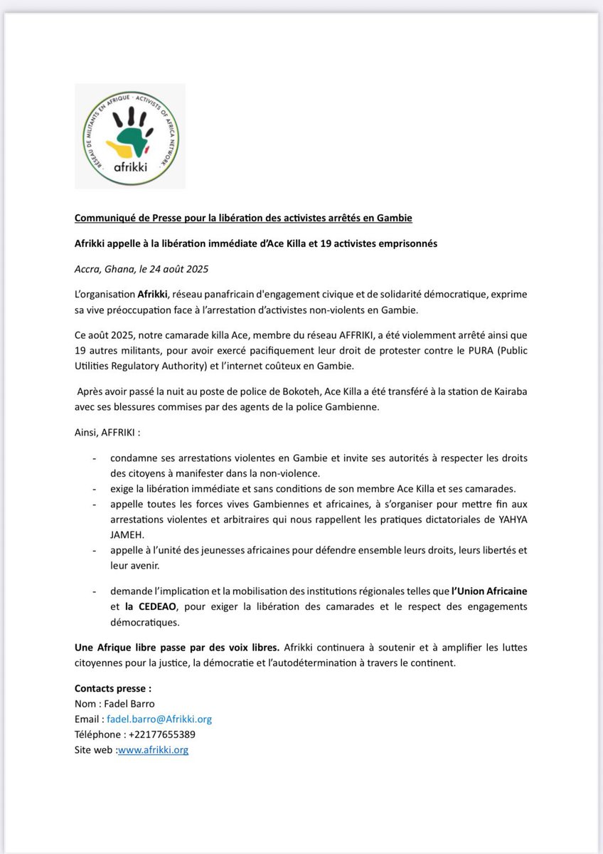 AAfrikki's tweet image. #FreeGambia
#FreeAce
#FreeDemocracy