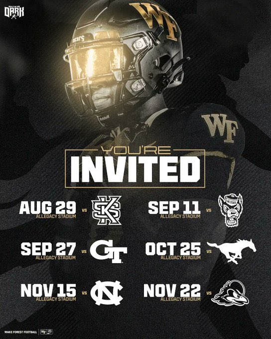 Very blessed for the unofficial invite and thankful for you guys taking the time out your busy schedule to reach out to me. Very excited and can’t wait to experience the gameday tradition in DeacTown on Sept. 27th ‼️
<a href="/pbenson0924/">Parker Benson</a> <a href="/DonCallahanIC/">Don Callahan</a> <a href="/coachglass52/">Joe Glass</a> <a href="/natoli14/">Coach Natoli</a>