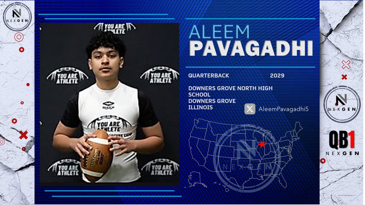 Keith Smilie (@nexgenscouting) on Twitter photo NexGen QB-1 is pleased to welcome 2029 Aleem Pavagadhi <a href="/AleemPavagadhi5/">Aleem Pavagadhi</a> Downers Grove North High School <a href="/DGNFootball/">DGN Football</a> (Downers Grove-Illinois) NexGen QB-1 is pleased to welcome 2029 Aleem Pavagadhi <a href="/AleemPavagadhi5/">Aleem Pavagadhi</a> Downers Grove North High School <a href="/DGNFootball/">DGN Football</a> (Downers Grove-Illinois)