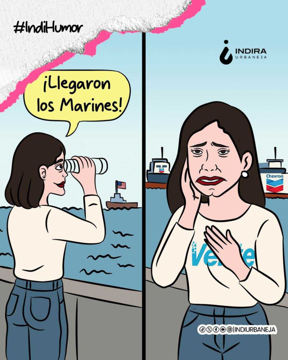 #IndiHumor
Domingo 24 de agosto 

María Machado, desesperada, miente compulsivamente, miente en inglés y en español, pobre de quienes aún le siguen su juego macabro.