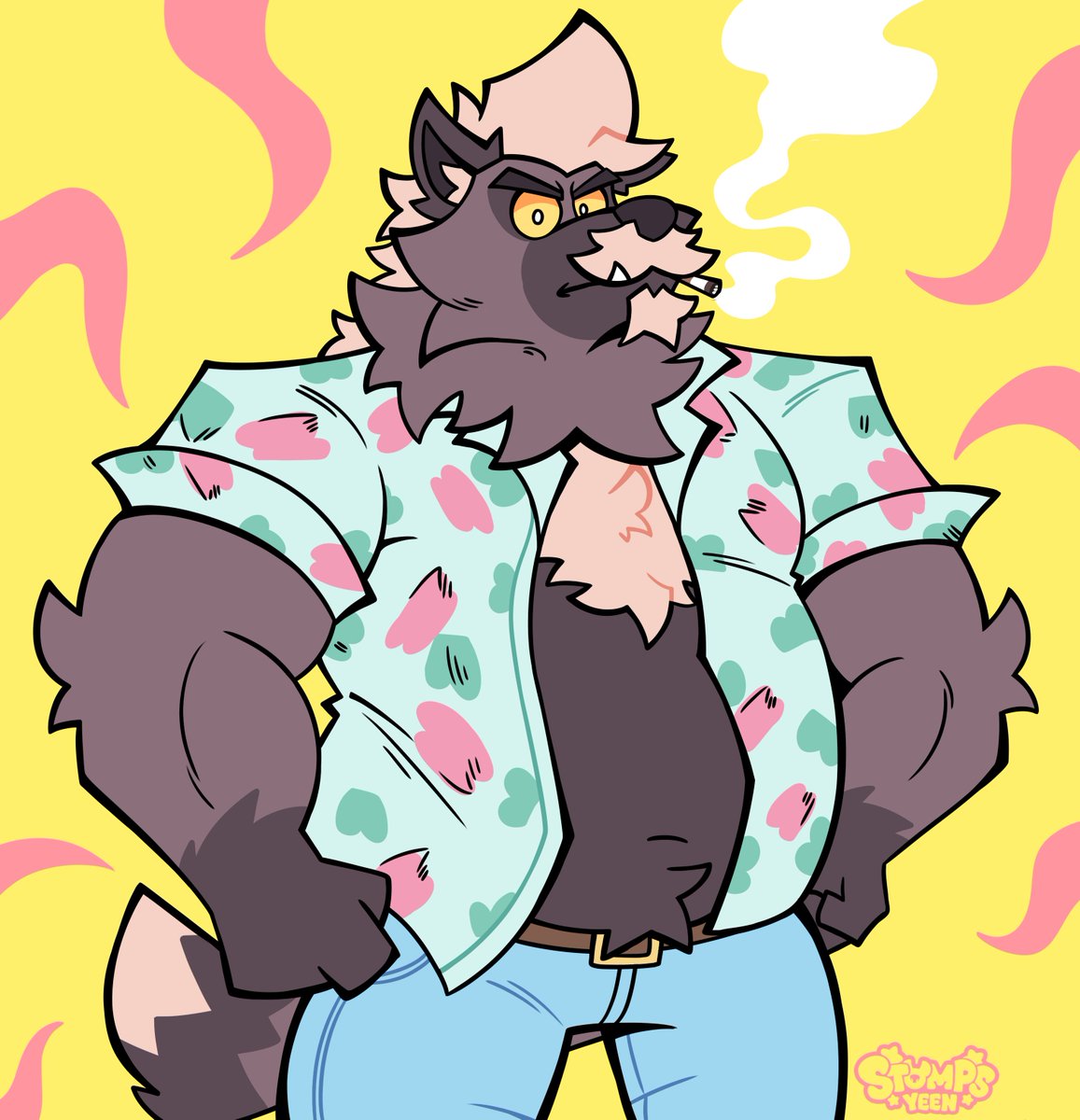 Dante as Hopper from Stranger things is a crossover we needed