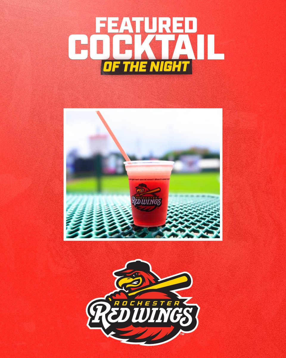 RocRedWings's tweet photo. Sip back &amp; relax, the sun’s out and so are our Wine Slushies! 🍷❄️
The perfect cool-down drink for a 1 PM first pitch.
👉 Available now at Innovative Field (21+). https://t.co/sW8YsXdJiX