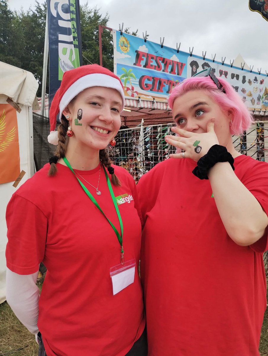 The Jesus Loves Festivals tattoos are popular at Leeds Festival! Well done Festival Angels!