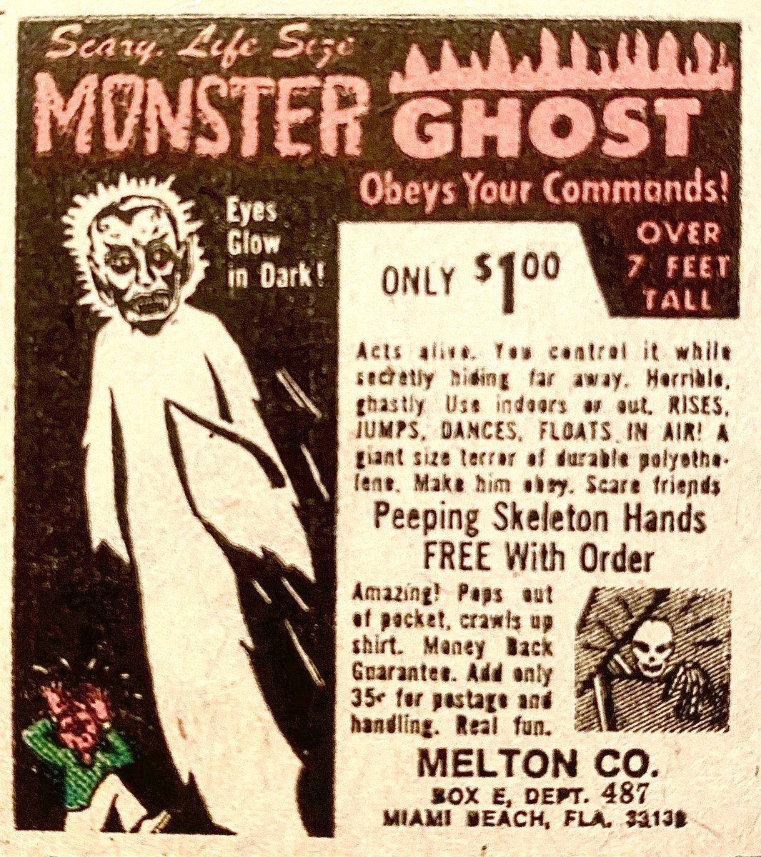 magictoasterfi1's tweet image. Monster ghost!

Scare anyone! Giant magic ghost! It will dart, hover, float, dance, and hide! A monsterous life-size terror!

#mailordergimmicks #monsterkid #funfactory #lifesizeghost #johnsonsmith #captaincompany