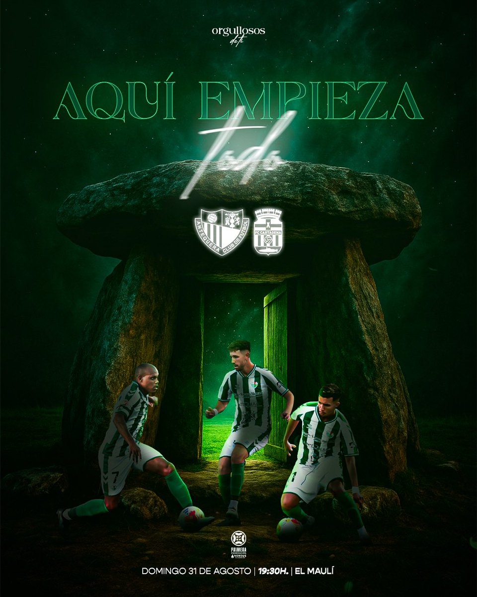 🔥 ¡𝐀𝐐𝐔𝐈́ 𝐄𝐌𝐏𝐈𝐄𝐙𝐀 𝐓𝐎𝐃𝐎! 

🚪 El próximo domingo abrimos las puertas a una nueva temporada en <a href="/Primera_RFEF/">Primera Federación Versus e-Learning</a>.

🆚 <a href="/FCCartagena_efs/">FC Cartagena</a>
📅 31 de agosto | 19:30h
🎟️ Entradas 👉 antequeracf.compralaentrada.com

#AntequeraCartagena #EstoEsAntequera ⚪️🟢