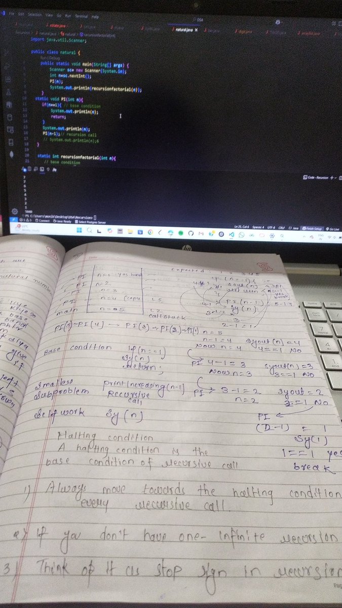 themonicaa01's tweet image. Day 23,24,25 #100datsofcode 
Forgot to update on X but here I&apos;m  

Learned recursion, practiced some problem, solved questions on arrays