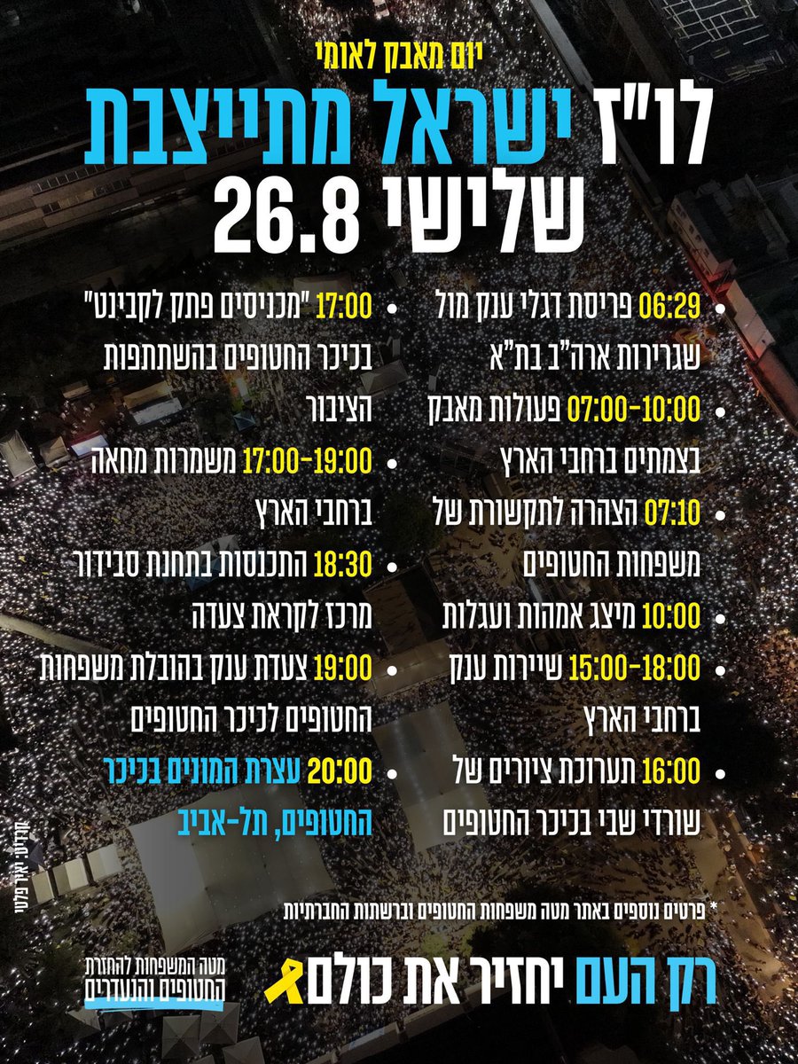 מטה המשפחות להחזרת החטופים והנעדרים tweet media