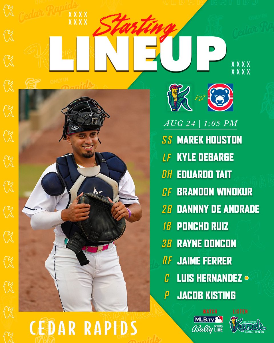 Last clash in Indiana!

🎙️: milb.com/cedar-rapids/f…

#CRKernels | #OnlyInCR