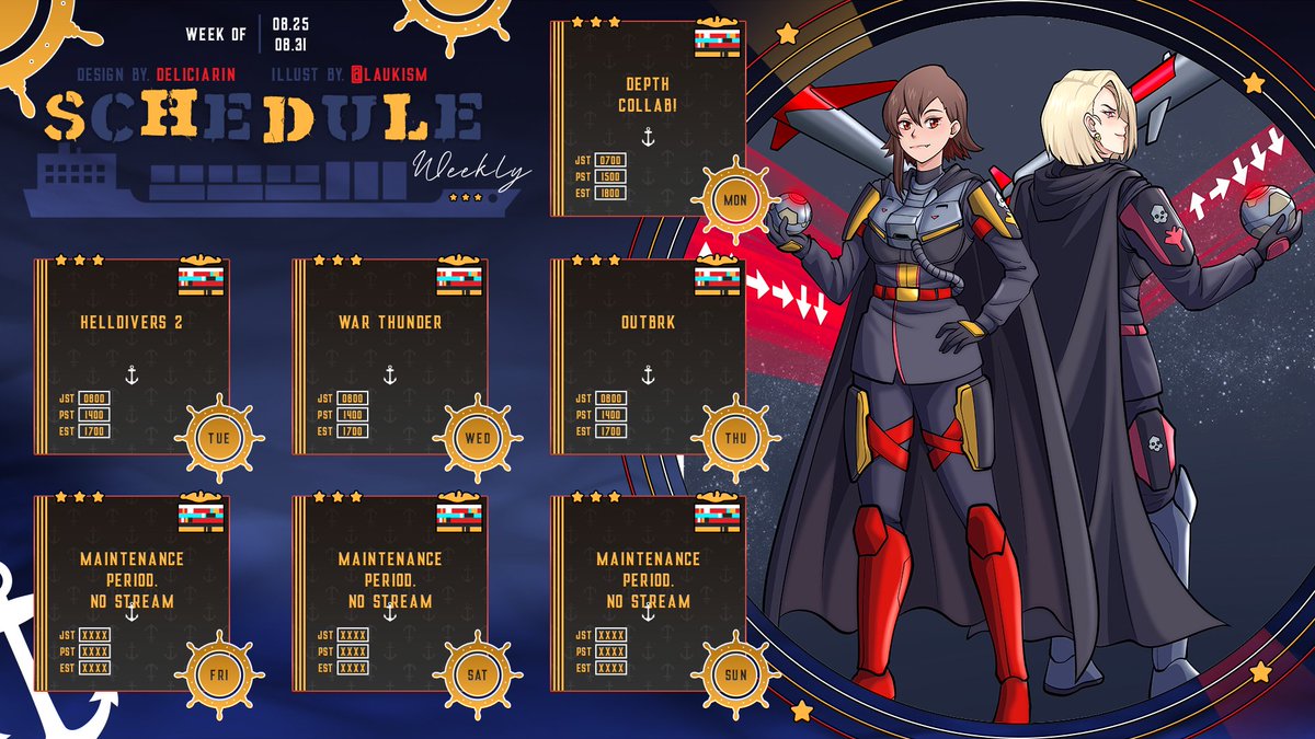 Hello Everyone! 

I know I've been a bit quiet on the lack of streams but I just needed a bit of time for my mental health and I apologize for not keeping you all in the loop.

However, I'll be back this week so I can't wait to see you all for streams!