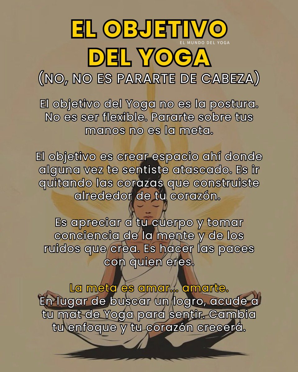 🌿 El yoga no se trata de doblar tu cuerpo como una figura imposible, sino de abrir tu interior como un jardín que florece con calma. No es la postura perfecta la que te transforma, sino la capacidad de escucharte y soltar lo que te pesa.