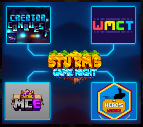 🚨 Announcing Sturm's Game Night 2

On the first weekend of September, I will be hosting part 2 of my Gamenight. I will be partnering with: 3 Java events and 1 Bedrock event🧀

✍️Sign-ups for the events are down below!