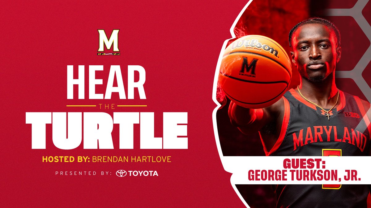 HearTheTurtle's tweet photo. George Turkson, Jr., joins host Brendan Hartlove on this week's edition of Meet The Terps! 

He talks about playing for Coach Williams and the new Terps staff as well as his journey from Massachusetts to Texas to Maryland and more!

🎧 - https://t.co/WhvYEWW2av https://t.co/HTWA19XnKZ
