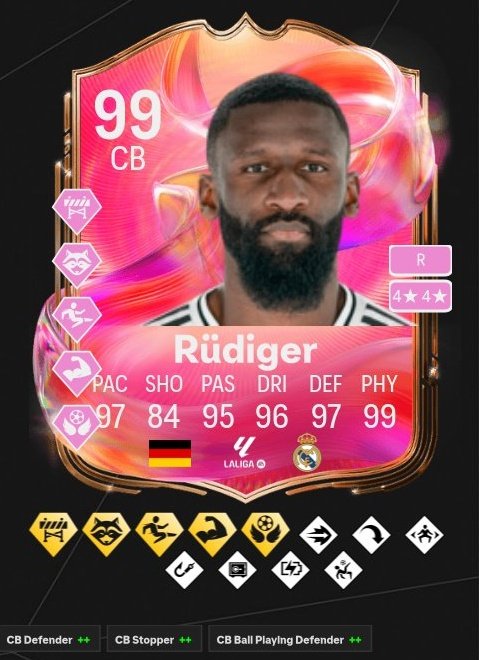 روديغير متوفر بالتحديات الان ويطلب ⬇️ 

• تشكيلة واحدة فيها: 
- 3 جنسيات 
- كيميستري 26
- اقل شي لاعبين ذهبيين
- اقل شي لاعبين من نفس النادي 
- اقصى شي 5 لاعبين من نفس الدوري