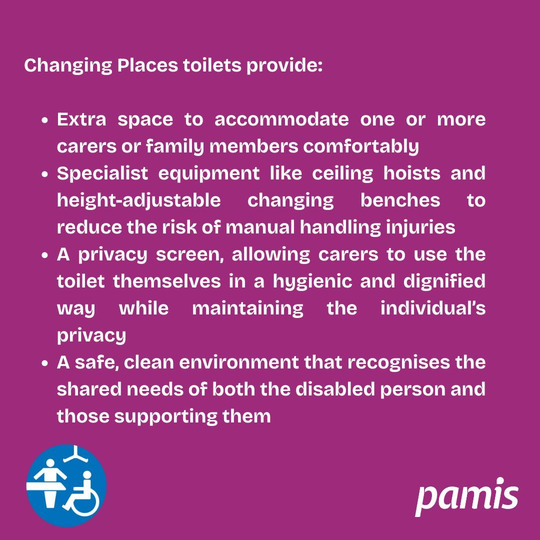 ChangingPlaceUK's tweet image. Why #Carers need #ChangingPlacesToilets 

#ChangingPlaces #Accessibility #ToiletEquality
