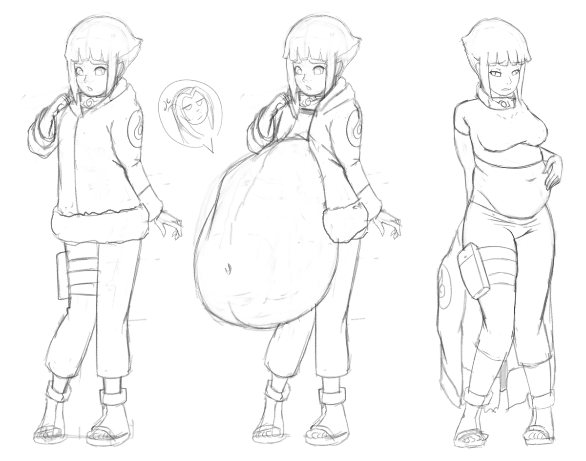 Shdingo's tweet photo. Some warmups i decided were worth a cleanup.
Have some random Hinata  vore/weight gain https://t.co/LmpD6CEFFp