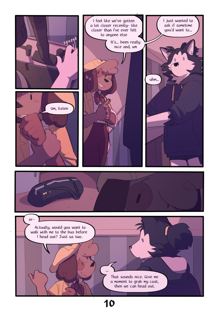 doginacafe's tweet image. Puppy Love - pages 8-12