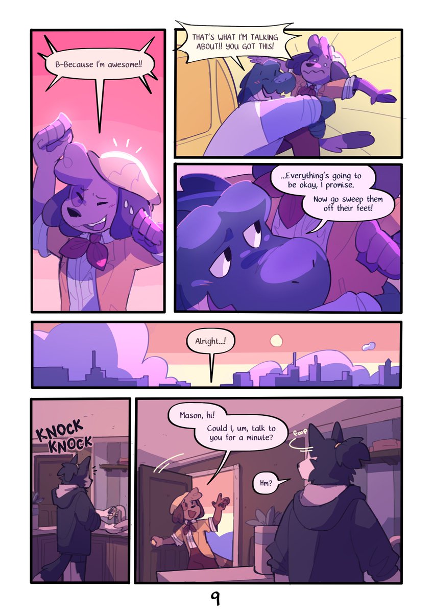 doginacafe's tweet image. Puppy Love - pages 8-12