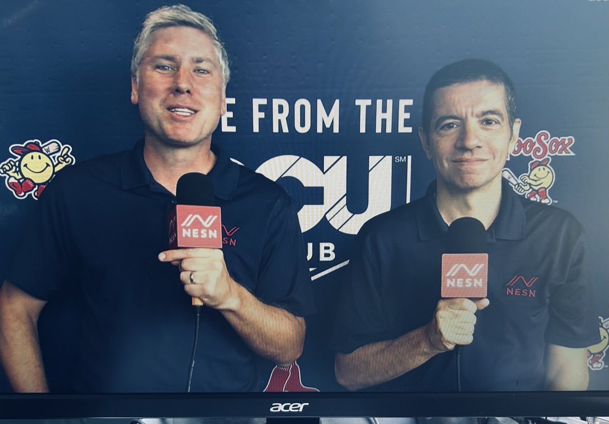 Always an honor to work alongside ⁦<a href="/Burnham_Jay/">Jay Burnham</a>⁩ We bring you @woosox baseball on. ⁦<a href="/NESN/">NESN</a>⁩ #redsox #marlins