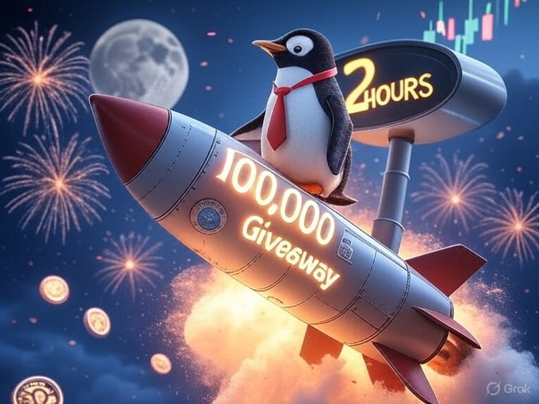 $PWT (@penguwiftie) on Twitter photo ๐ FLASH GIVEAWAY โ 100,000 PWT in 2 Hours! ๐
The #PWT family keeps breaking limits ๐๐ง
To celebrate our growth, weโre dropping a 100,000 PWT giveaway ๐๐ฅ
โฐ Ends in 2 Hours
๐ 1 Lucky Winner = 100,000 PWT
Rules to Enter:
1๏ธโฃ Follow <a href="/PenguWifTie/">$PWT</a>
2๏ธโฃ Like + Retweet this post ๐ FLASH GIVEAWAY โ 100,000 PWT in 2 Hours! ๐
The #PWT family keeps breaking limits ๐๐ง
To celebrate our growth, weโre dropping a 100,000 PWT giveaway ๐๐ฅ
โฐ Ends in 2 Hours
๐ 1 Lucky Winner = 100,000 PWT
Rules to Enter:
1๏ธโฃ Follow <a href="/PenguWifTie/">$PWT</a>
2๏ธโฃ Like + Retweet this post