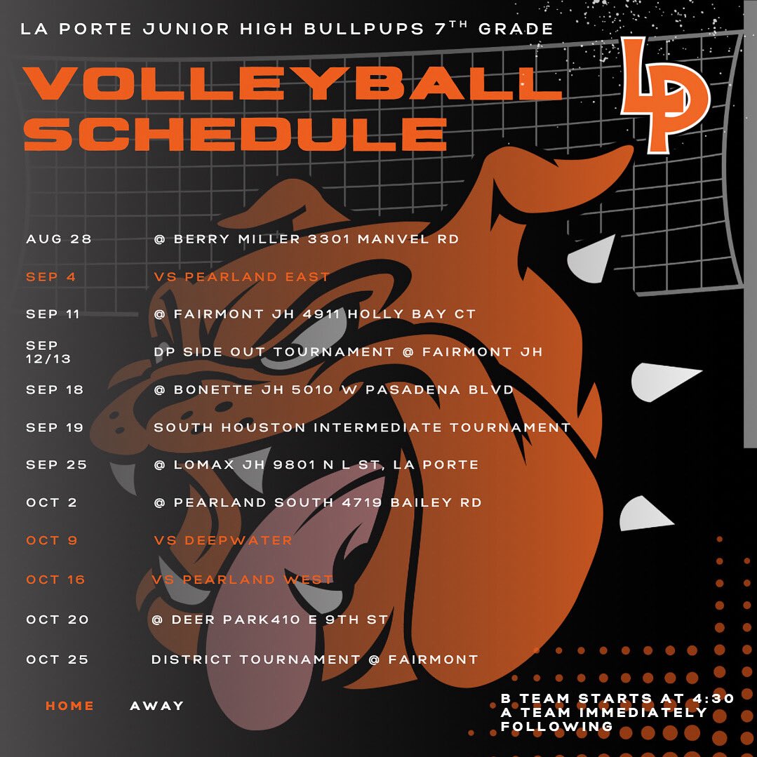 LPJathletics's tweet image. LPJ 7th grade volleyball schedule