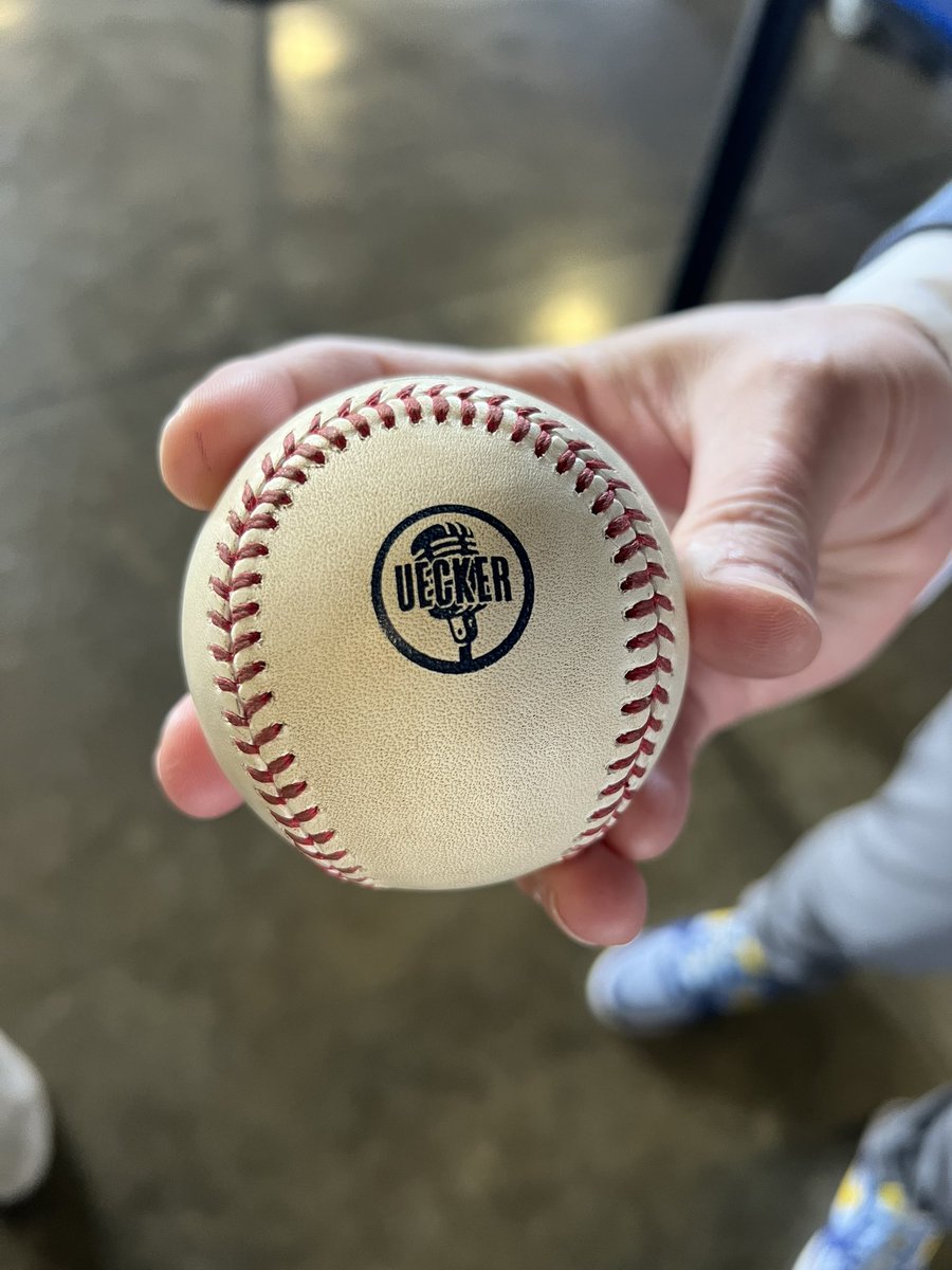 Here’s a look at the baseballs in play today at American Family Field.