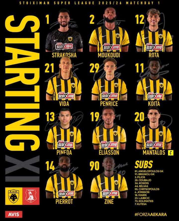 INFOSFOOTMAURI's tweet photo. 🚨🇲🇷 Aboubacar Koita TITULAIRE face à Panserraikos ! ✅ https://t.co/x61xMM1YON