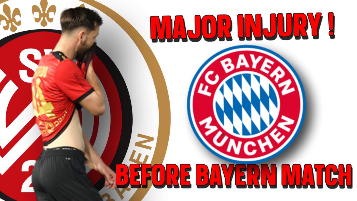 YoTommyC's tweet photo. MAJOR INJURY in 4-3 LOSS Right Before BAYERN MUNICH Cup Match

#svww #dasWvereint 🔴

LINK IN REPLIES ... https://t.co/1c4LUnkr2P
