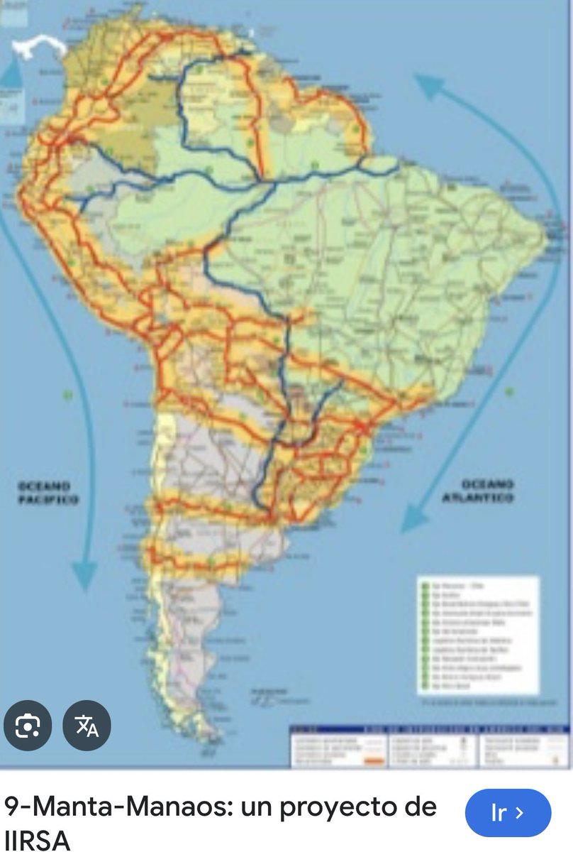 MashiRafael's tweet photo. Cuando reviso la destrucción que ha hecho la mafia mediática, me convenzo de que no puede haber perdón ni olvido.
Aquí una muestra más: llamaron al eje multimodal Manta-Manaos la «ruta hacia la nada» y, por supuesto, fue abandonada.
La VERDAD:
Era uno de los proyectos estratégicos de la Iniciativa para la Integración de la Infraestructura Regional Sudamericana -IIRSA- del BID. Daba a Ecuador salida al Atlántico y a Brasil salida al Pacífico, y era un alternativa al Canal de Panamá.
Ante tanto abandono, hoy el eje escogido por Brasil es Manaos - Puerto de Chancay en Perú.
NUNCA olviden esto, así como «el puente hacia la nada» -el puente Mataje, tercer eje vial con Colombia-; la «estafa social» -las tan necesarias escuelas del milenio-; el «elefante blanco» -Yachay, clave para el desarrollo-; la «refinería fantasma» -la indispensable Refinería del Pacífico, abandonada con el 10% de la inversión-; y un largo etcétera de infamias.
Ojalá entendamos el daño que ha hecho la mala prensa, protagonista de la destrucción del país. Aprendamos a no creerles nada a esos delincuentes disfrazados de periodistas.
#LosCorruptosSiempreFueronEllos